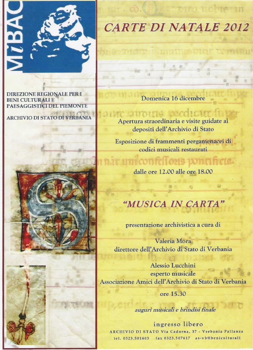 Musica in carta