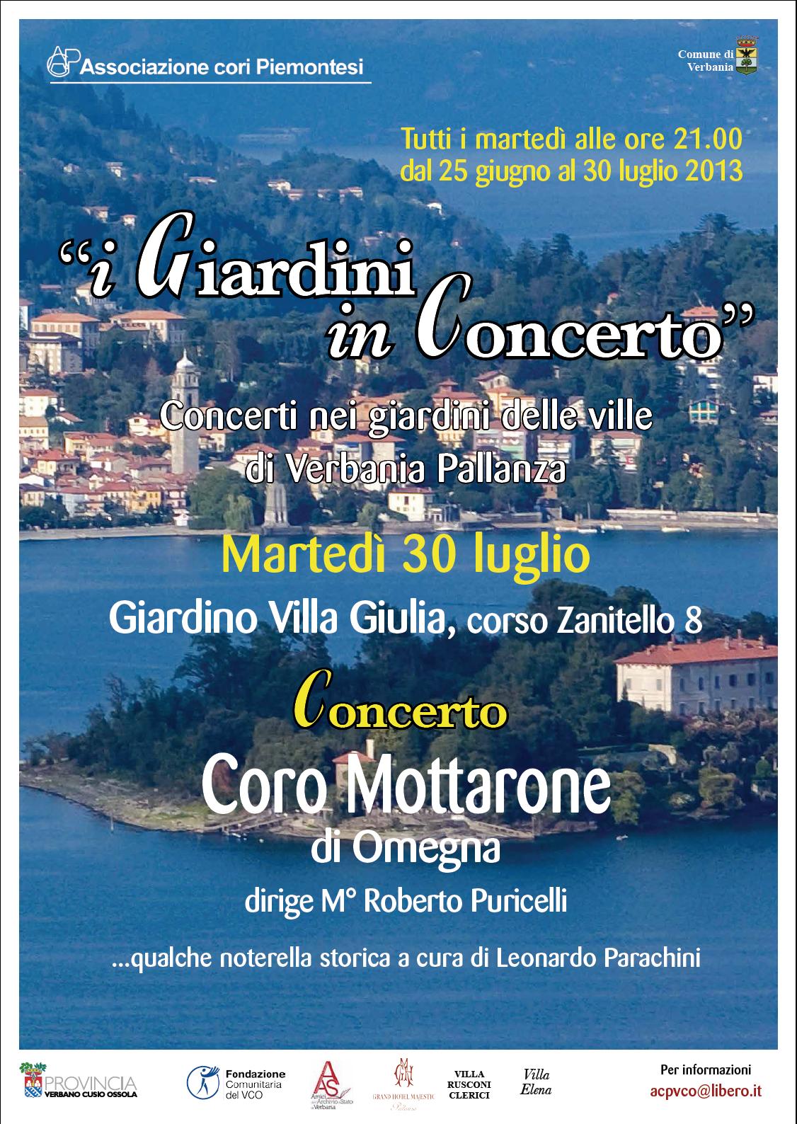 Verbania concerto Villa Giulia