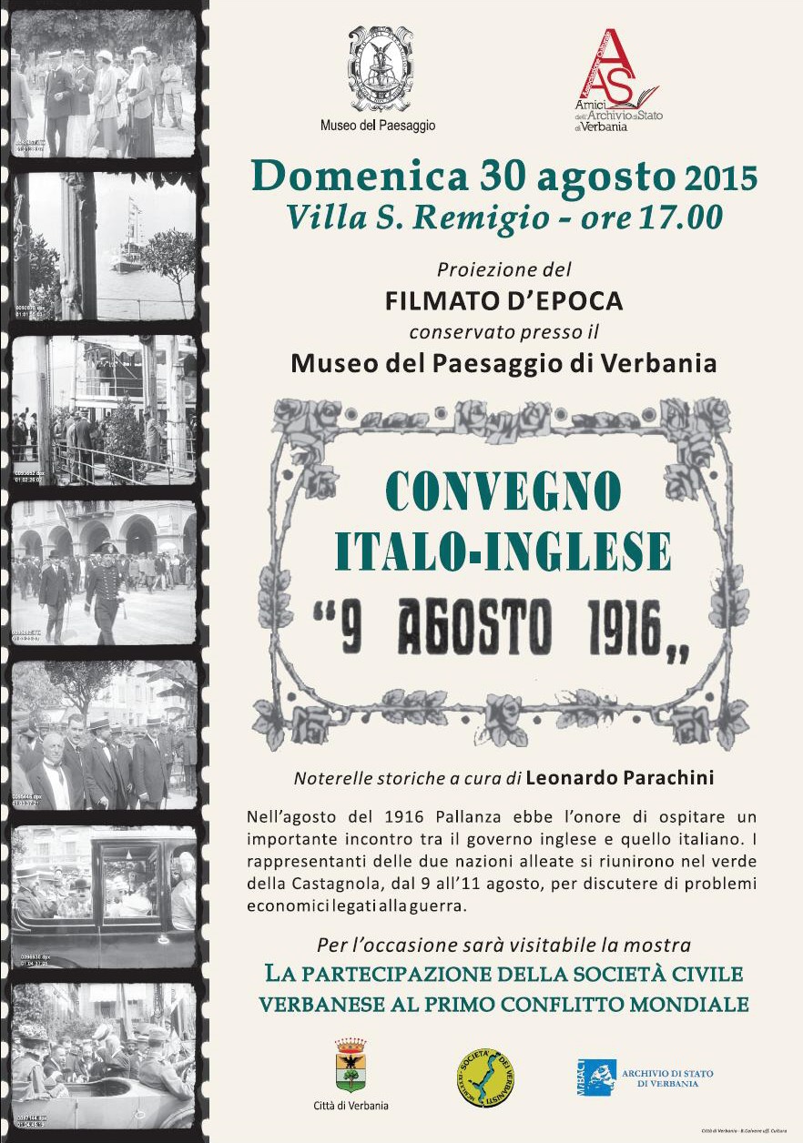 Pallanza convegno italo inglese 1916