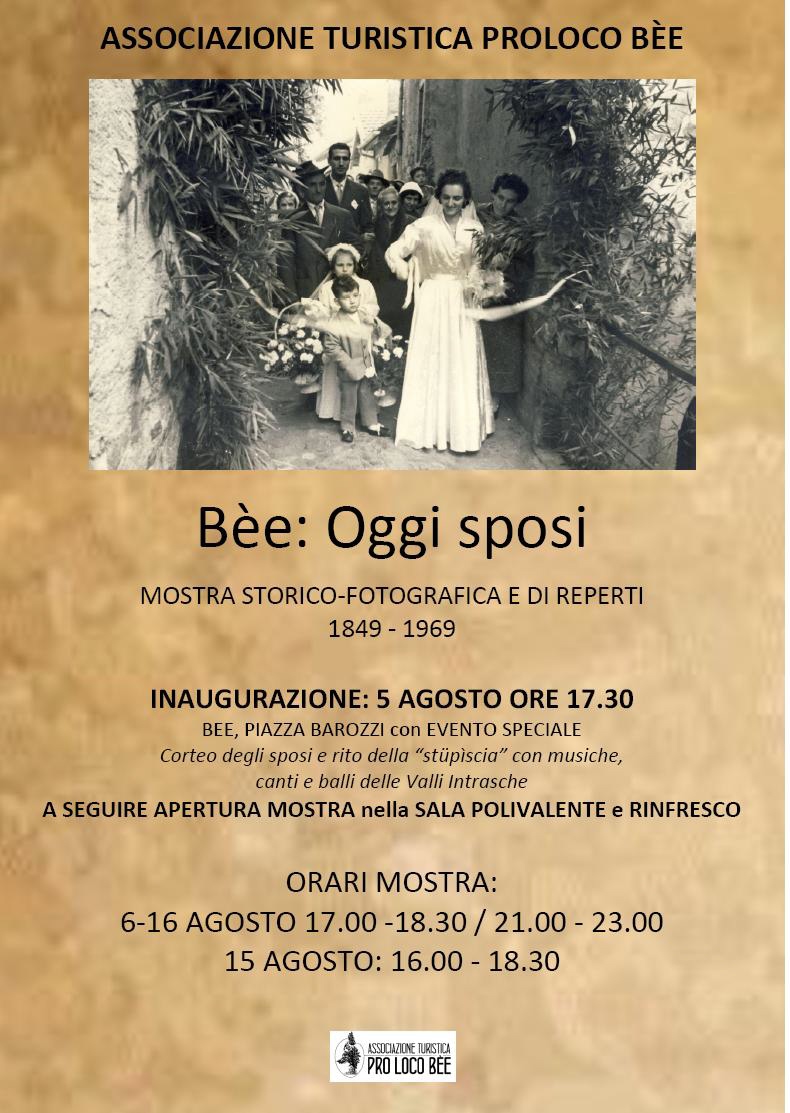 Bèe. Mostra oggi sposi