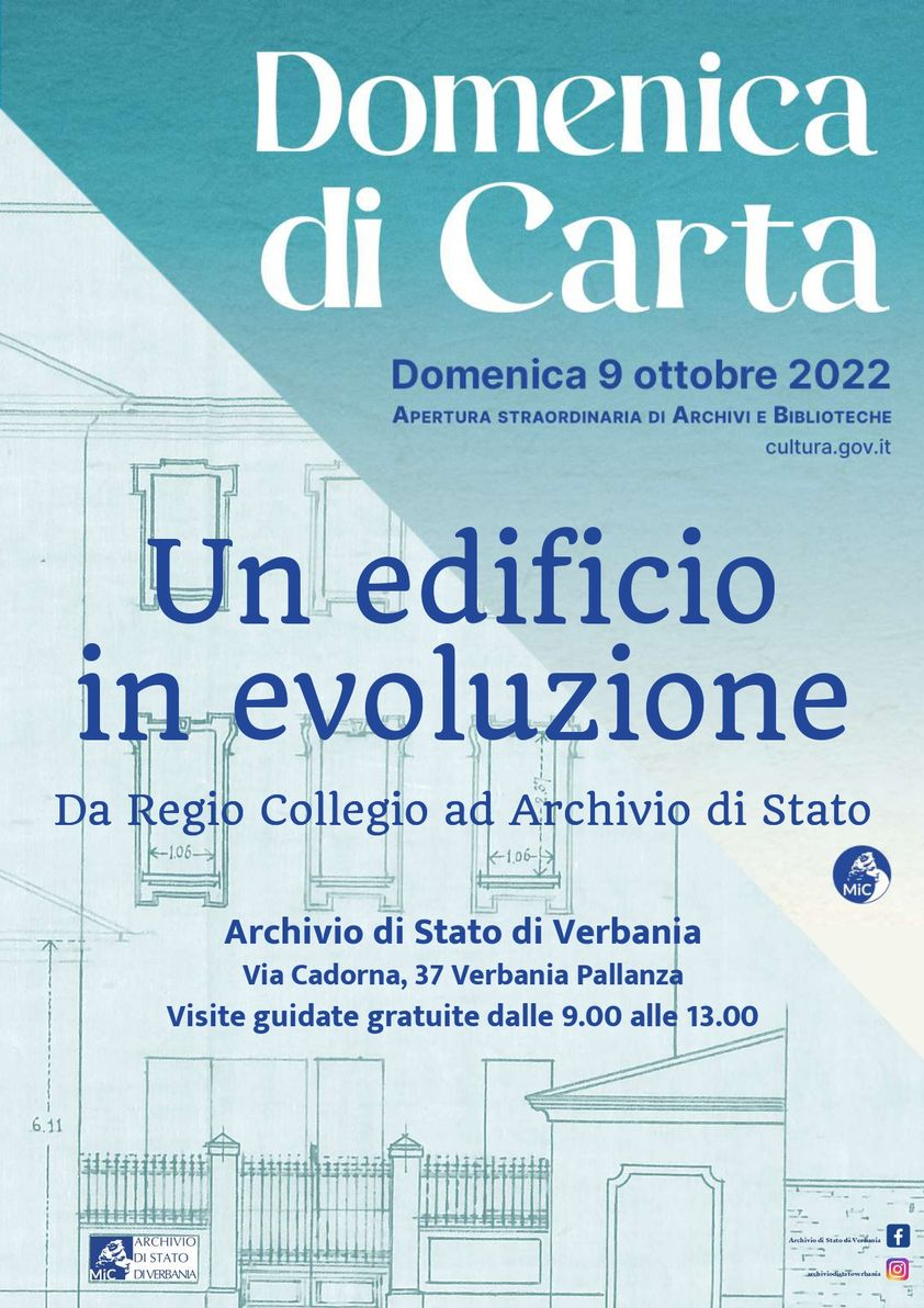 Archivio Stato Verbania Domenica di carta