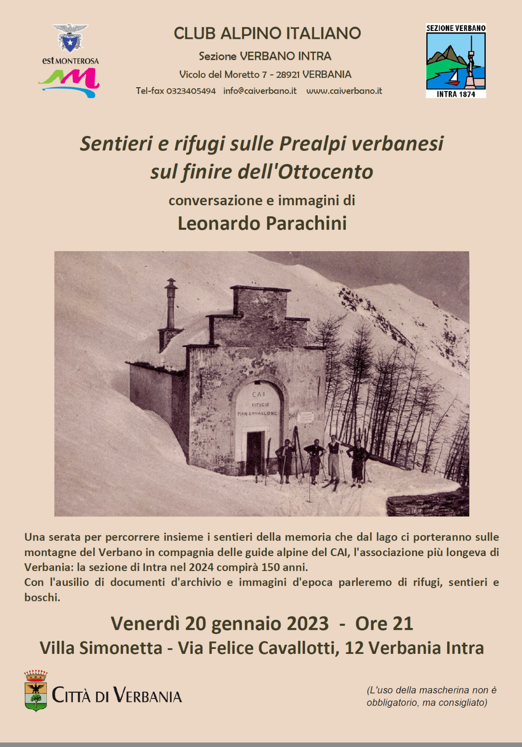 CAI Verbano Parachini rifuci